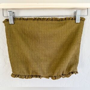 FREE PEOPLE Intimately Tube Top Bandeaus Olive Green Women’s - Small